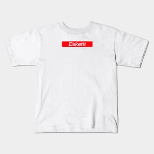 Esketit // Red Box Logo Kids T-Shirt